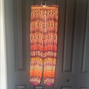 Band of Gypsies Multicolor Ikat Drawstring Joggers